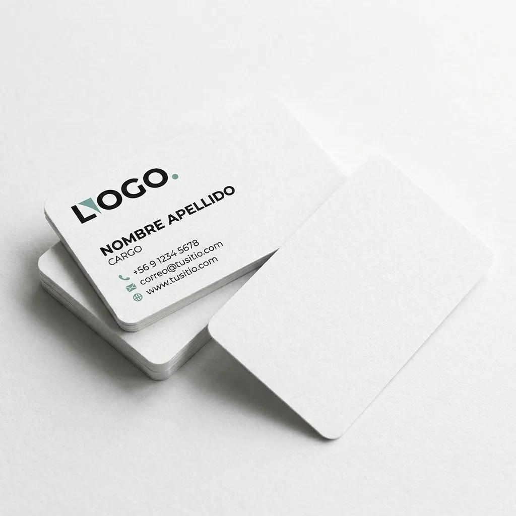 Tarjetas de Presentación clásica Opalina (Papel Opalina lisa 300gr, Una Cara, 3 a 5 Días Hábiles)