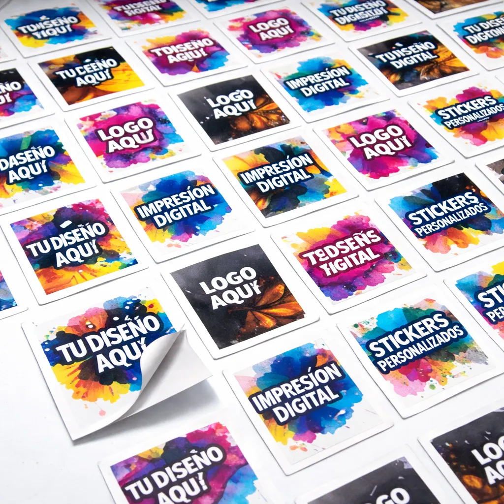 Adhesivo Troquelado Cuadrado Mt2 (10x10 cm (81u aprox), Adhesivo Blanco Brillante)