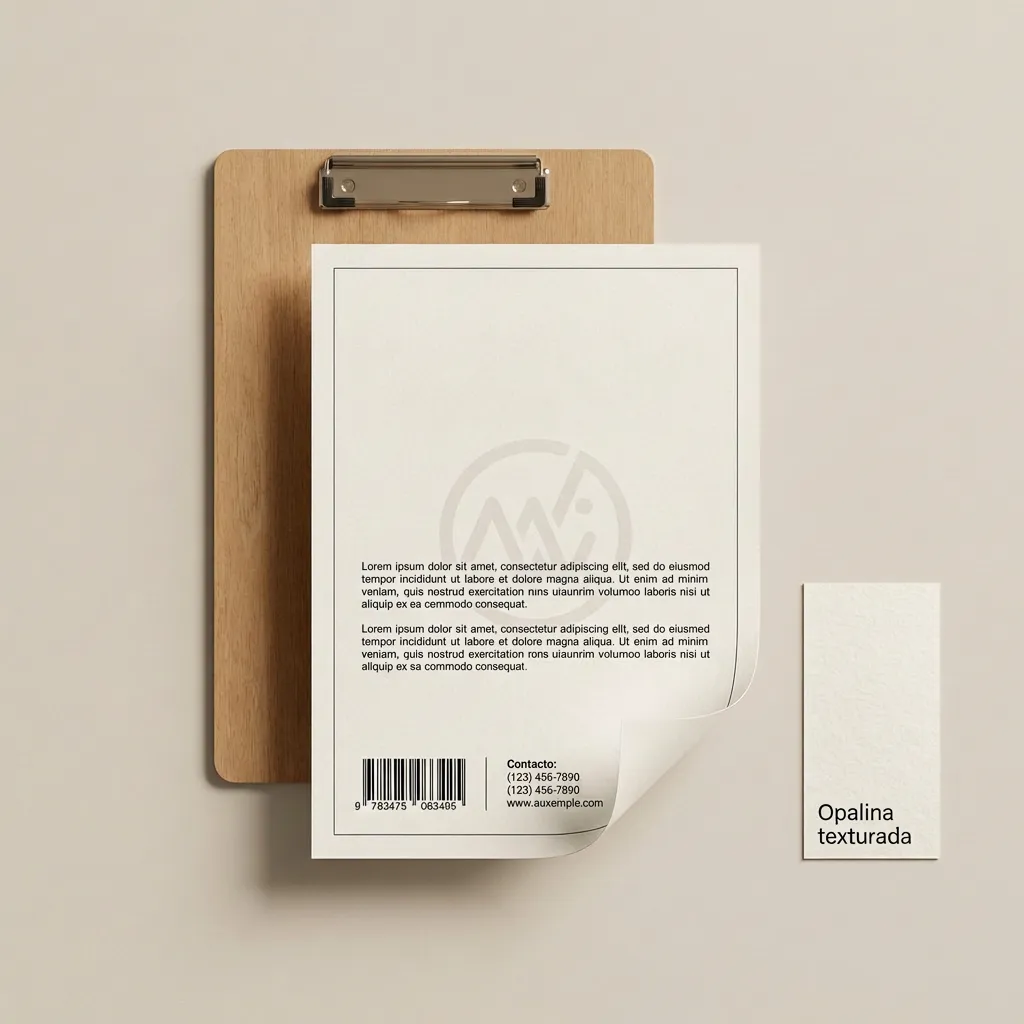 Pliego Opalina carta / oficio / A4 (A4, 21x29.7cm, Papel Opalina lisa 300gr, Una Cara, Con márgenes blancos)