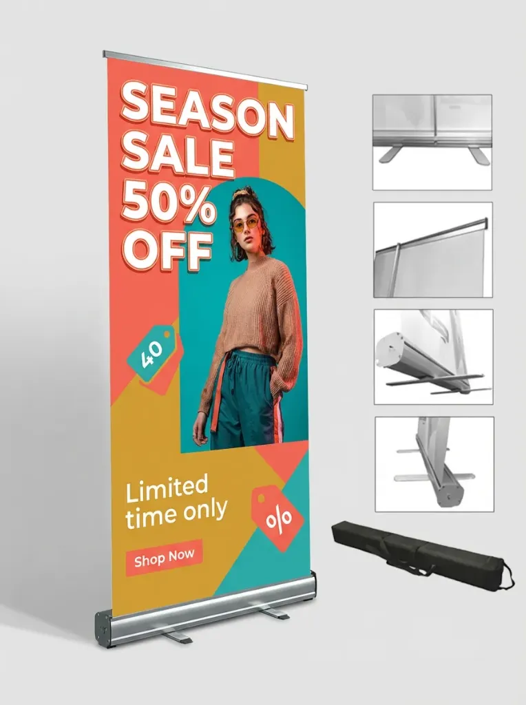 Pendón Roller 100X200CM (Papel Sintético)