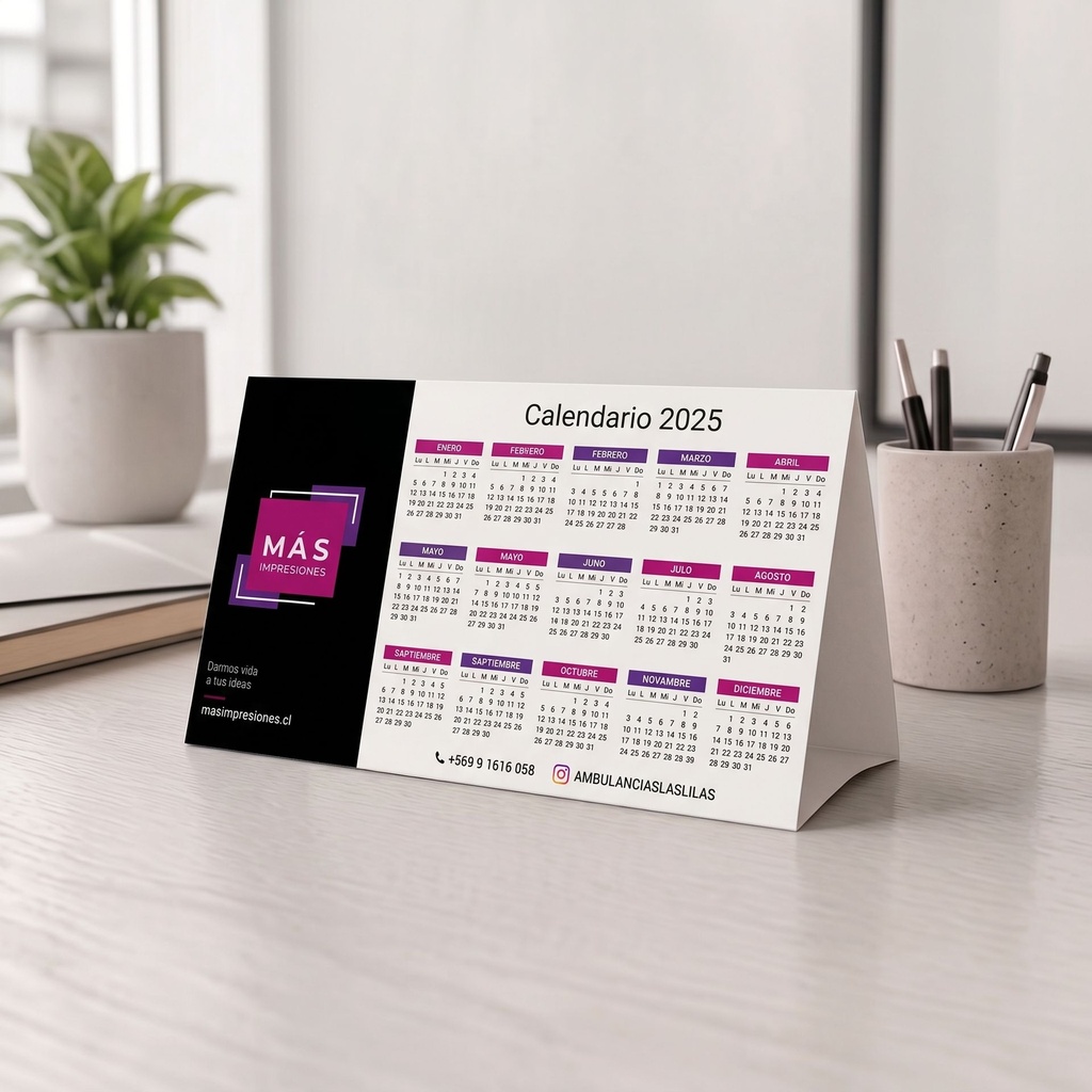 Calendario Escritorio Corporativo Personalizado